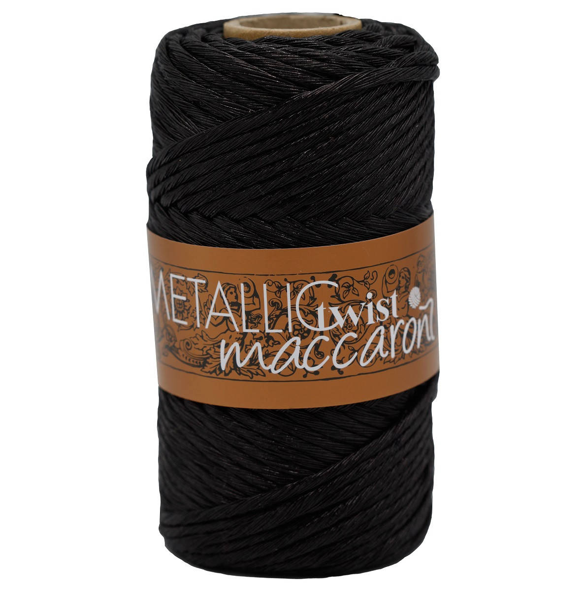 

Хлопковый Шнур для макраме Metallic Twist Maccaroni,черный