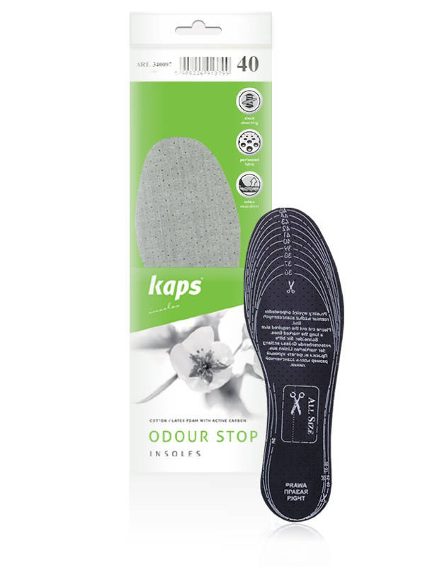 

Удобные гигиенические стельки Insoles - Odour Stop (универсальный размер) 019520