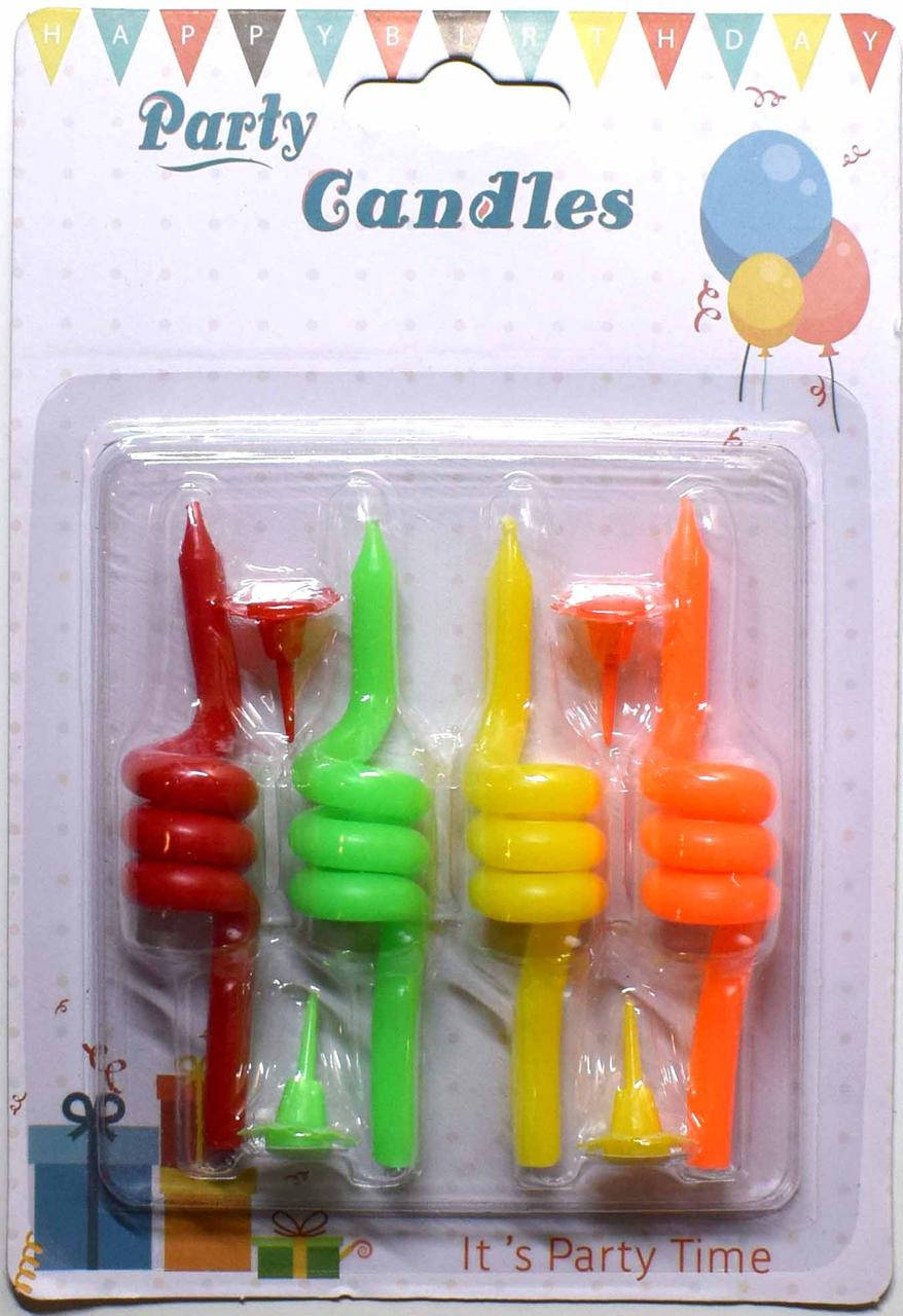 

Свічки для торта "Спіральки"-4шт.