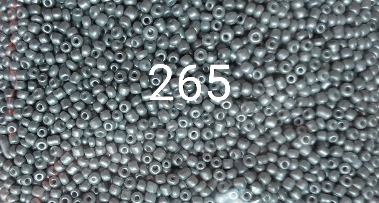 

Бисер мелкий серый металлик (10гр) №265