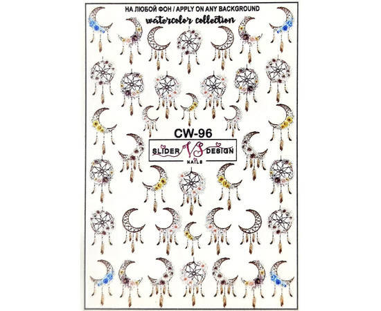 

Наклейка-слайдер для ногтей CW- 96