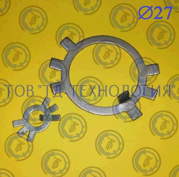 

Шайба стопорная многолапчатая Ф27 по ГОСТ 11872-89, DIN 5406.