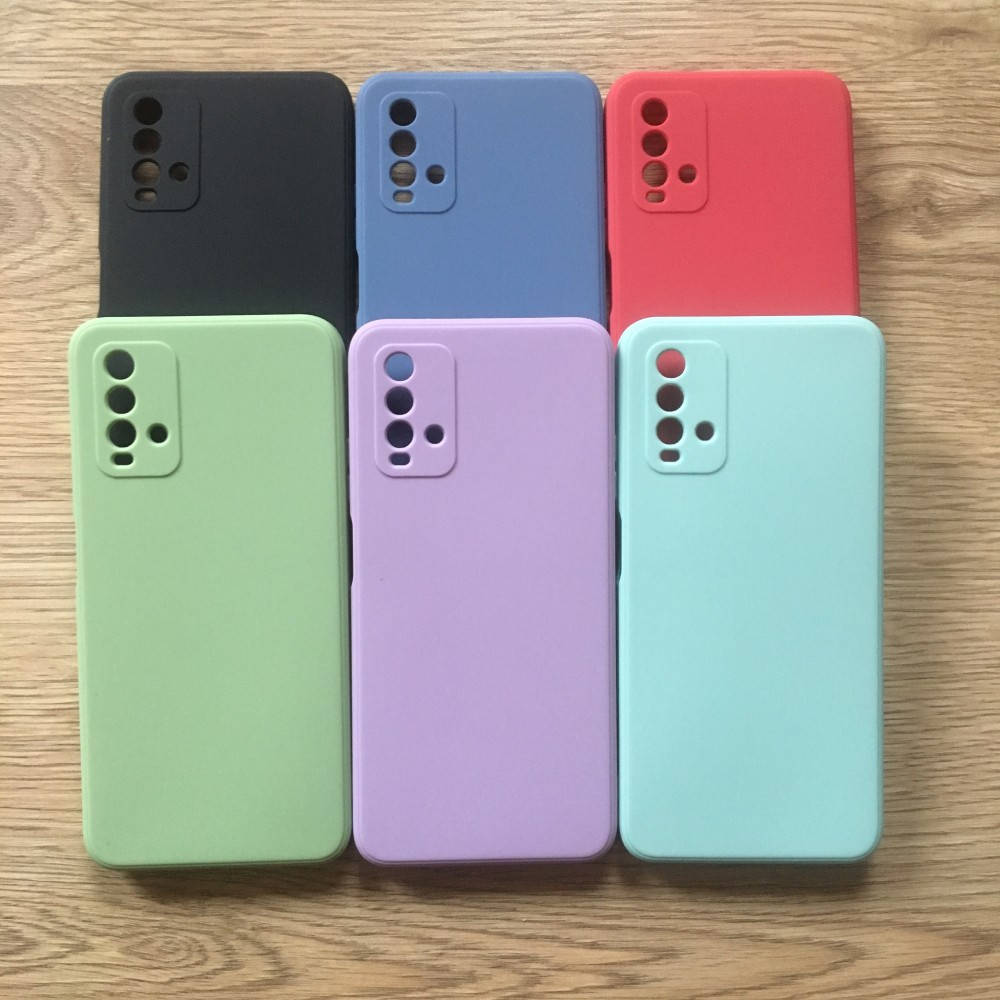 

Силиконовый чехол бампер для Xiaomi Redmi 9T, Разные цвета