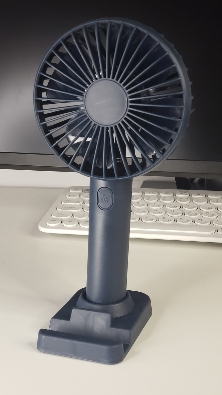 

Портативный вентилятор F1/N10 Charge Handheld Fan с аккумулятором Синий