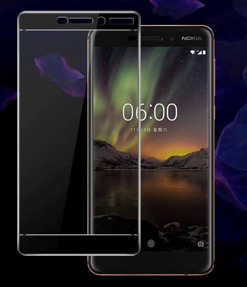 

Защитное стекло 5D для Nokia 6.1 2018 (TA-1043), Черный