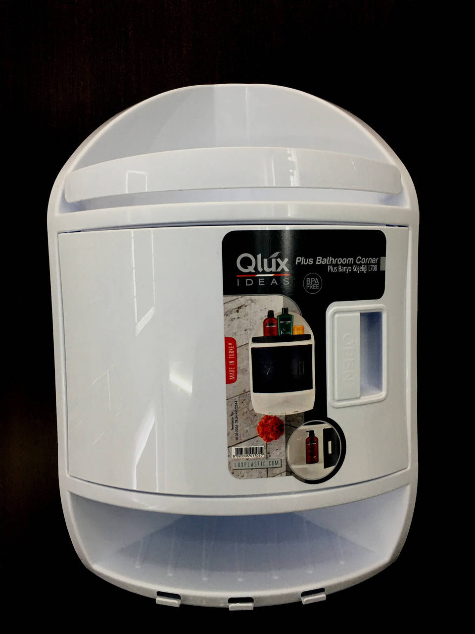 

Полка пластик для ванной белая