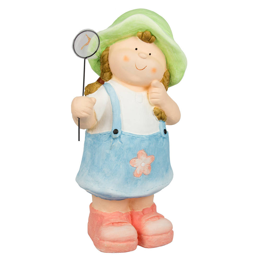 

Садовая декорация - девочка, 41,5*22*13 см, разноцветный, керамика (820702-1), Разные цвета