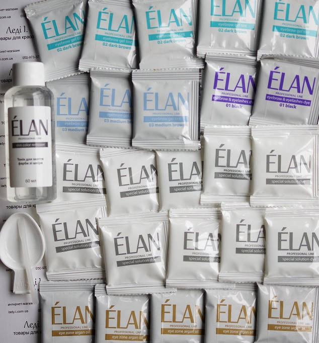 

Краска Elan. Тон МИКС краски 10 саше, 10 окислителей, 5 масла, тоник