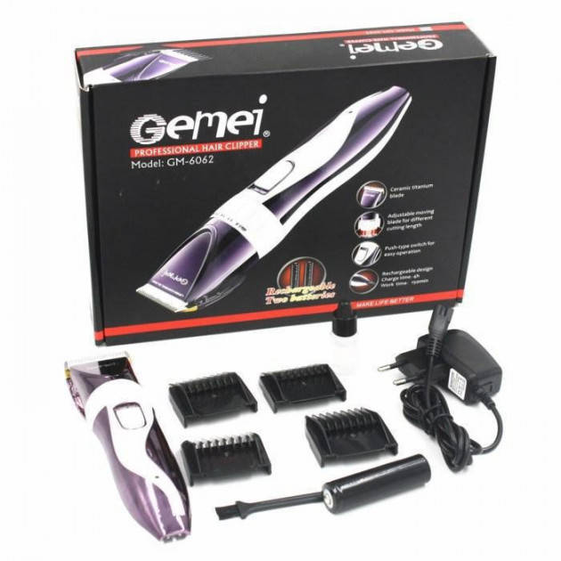 

Аккумуляторная машинка для стрижки Gemei GM-6062