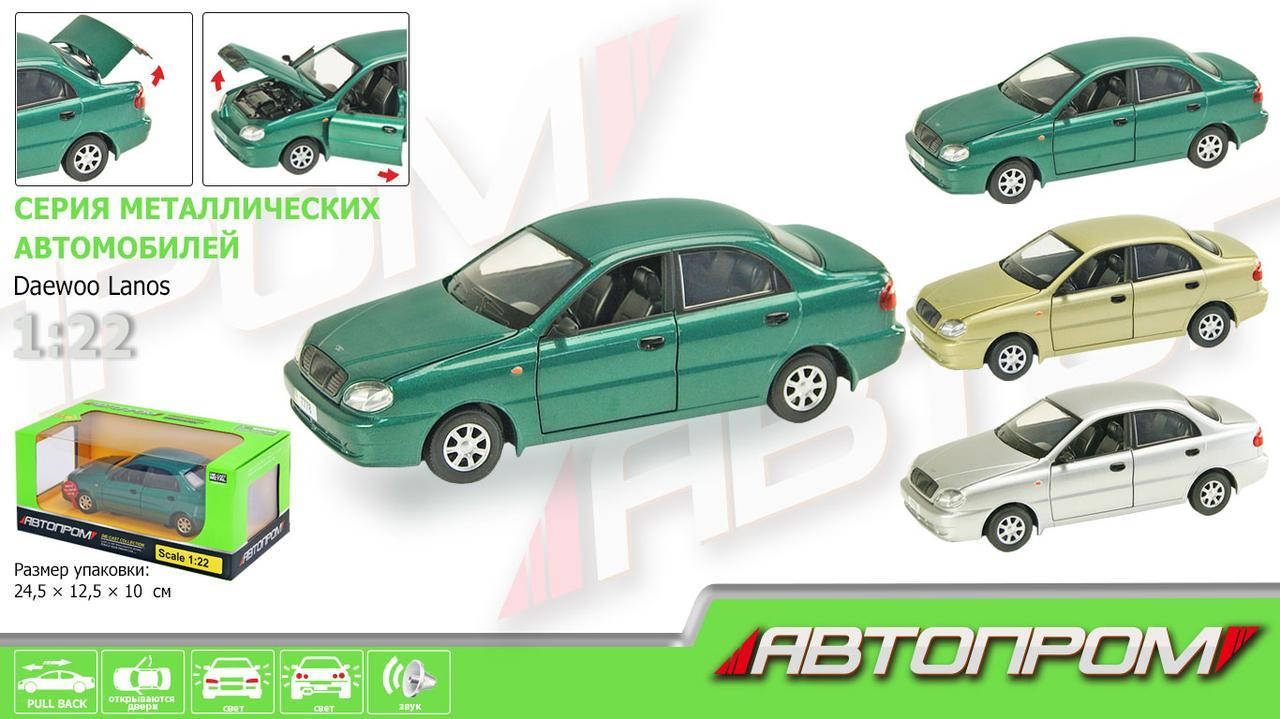 

Коллекционная металлическая машина Daewoo Lanos Автопром 7778 (масштаб 1:22)