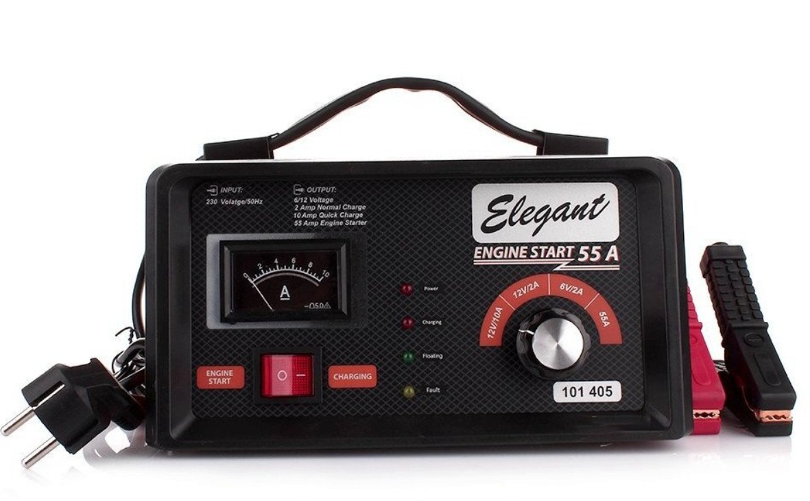 

Пуско - зарядное устройство 6/12V - 2A/10A Elegant EL 101405