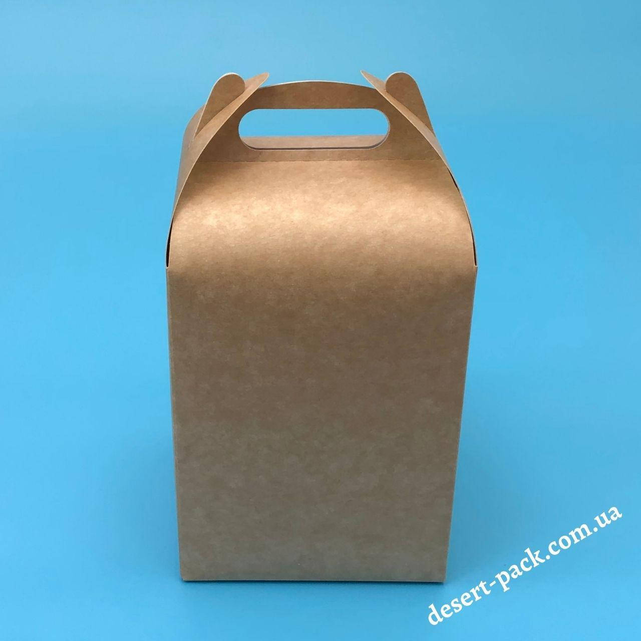 

АКЦИЯ! Коробка с ручками "Миди" 120х120х162 мм, крафт (Розпродаж 8)