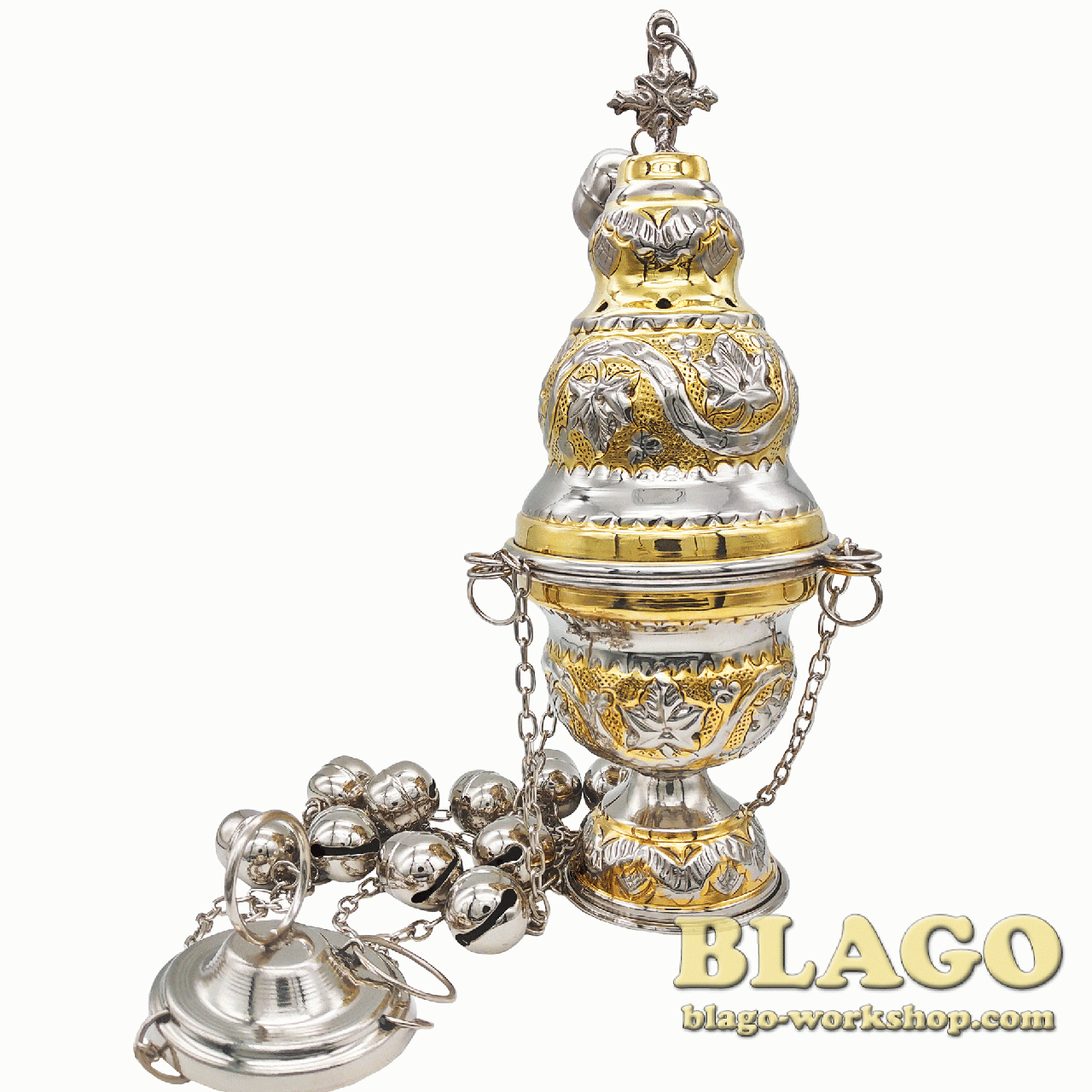 

Кадило Грецьке чеканка, Кадило Греческое чеканка, Censer, 9,5х25 см