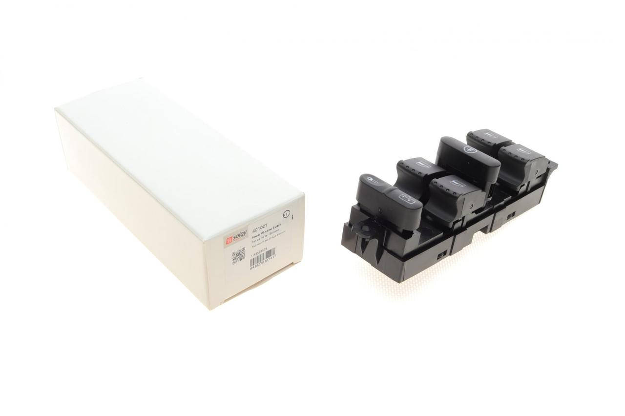 

Кнопка стеклоподъемника водительская (блок) Volkswagen Golf IV 97-05 (1J4959857B) SOLGY