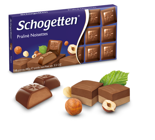 

Молочный немецкий шоколад Schogetten Praline Noisettes с ореховым пралине 100 грамм