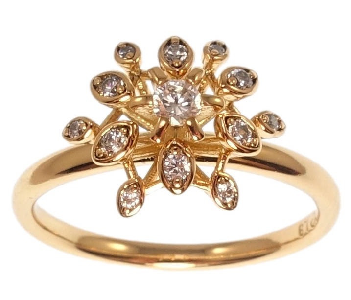 

Кольцо Xuping Позолота 18K "Декоративный цветок" р.16.5,17,17.5,18.5,19,20