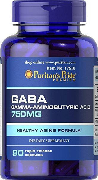 

ГАБА Puritan's Pride GABA 750 mg 90caps