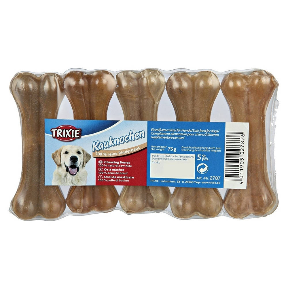 

Trixie Chewing Bones, packaged Кость прессованная для собак в упаковке 8см, 5x15 г