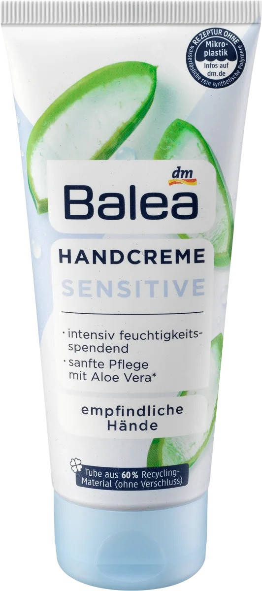 

Balea Handcreme Sensitive Крем для сухой чувствительной кожи рук с алоэ вера 100ml
