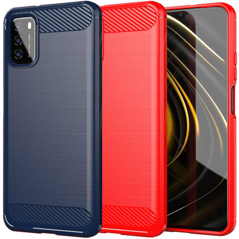 

Бампер для Xiaomi Xiaomi Poco M3 Carbon ( Сяоми Поко М3 ), Черный