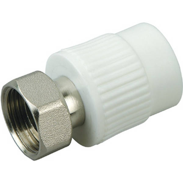 

Муфта накидная гайка PP-R с ВР 25×3/4" Evci Plastik, Светло-серый