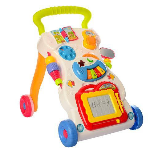 

Детские музыкальные ходунки-каталка HE0801, игровая панель, доска для рисования