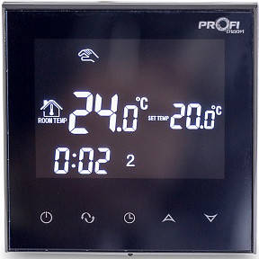 

Profitherm WiFi сенсорный программируемый регулятор (черный)