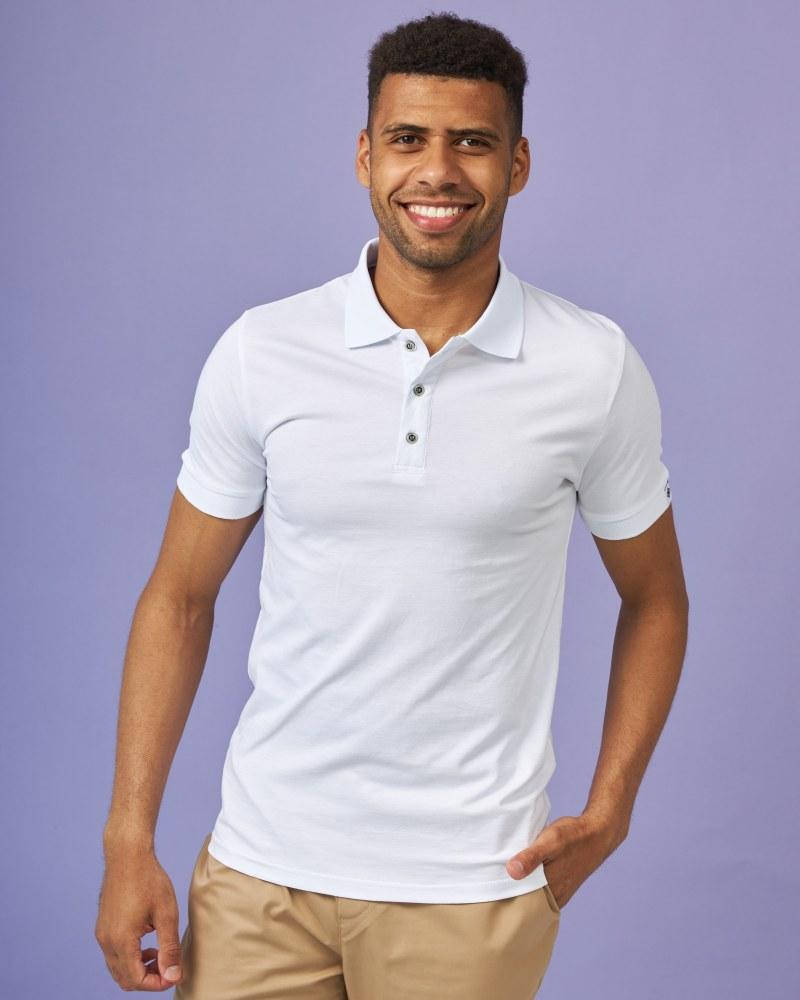 

Мужское медицинское поло белое, Белый