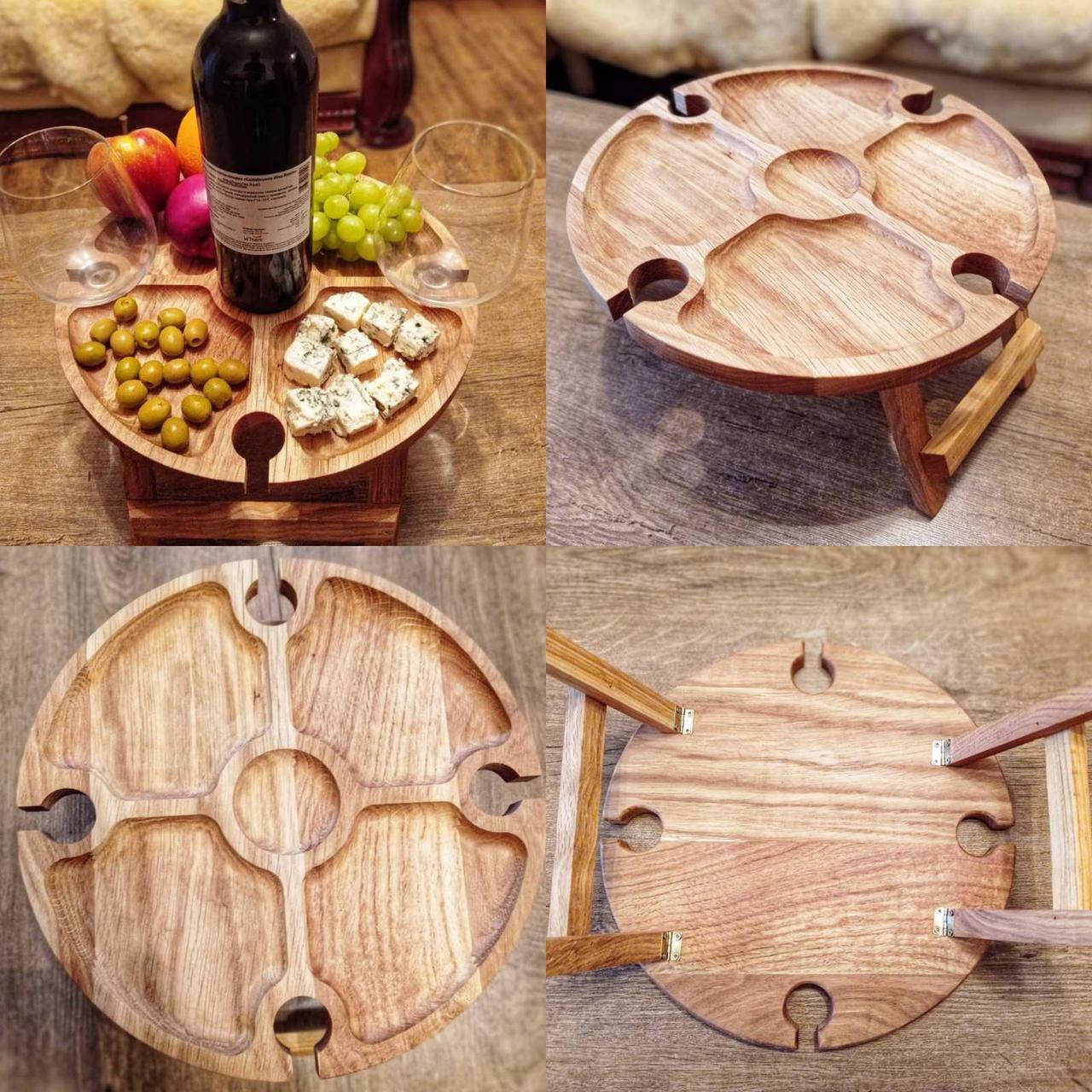 

Винный столик из дерева(модель 2)