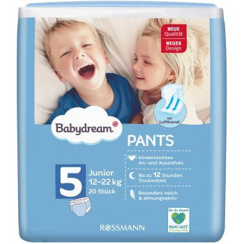 

Підгузки-трусики дитячі BabyDream 5 20шт