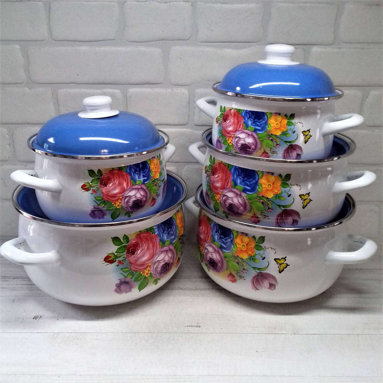 

Набор эмалированных кастрюль 5 шт. Edenberg EB-1879