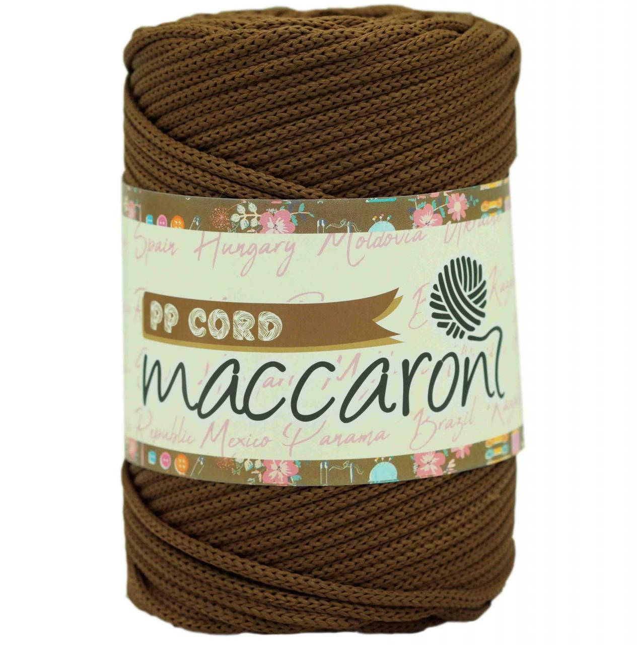 

Полипропиленовый шнур Maccaroni PP Cord 5 mm ,кофе, Коричневый