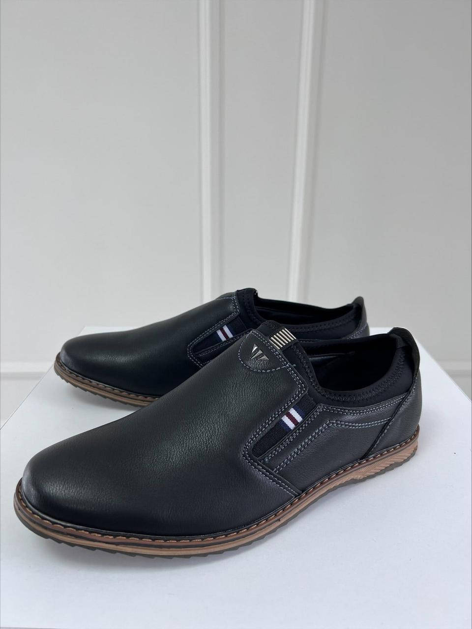 

Туфли повседневные мужские черные из Искусственной кожи DUAL 43, Черный