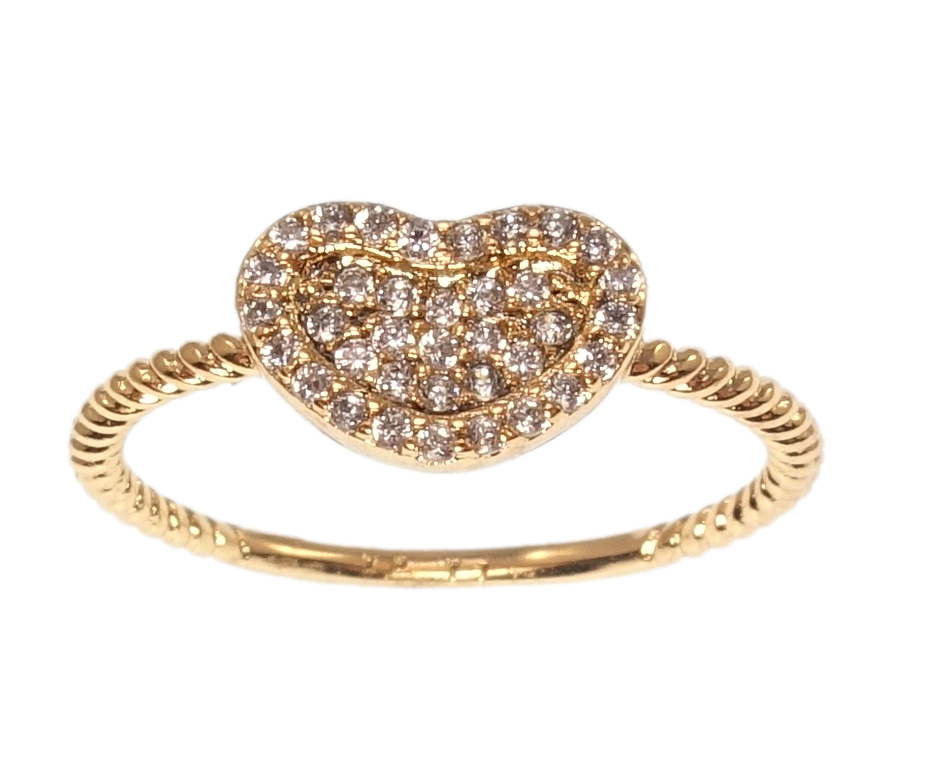 

Кольцо Xuping QQMM Позолота 18K "Сердце инкрустация цирконием" р.17
