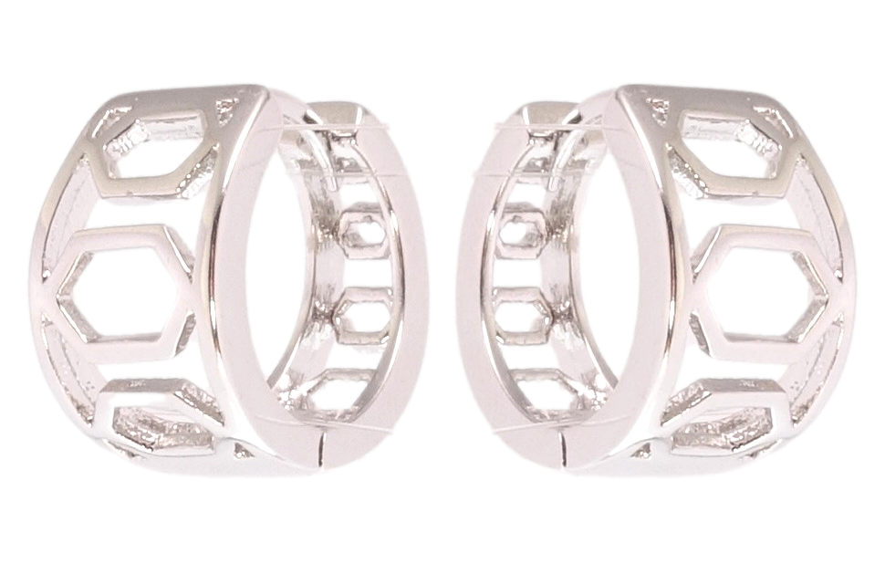 

Серьги Xuping Родий колечки "Декоративный орнамент"