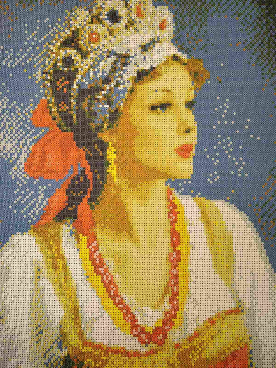 

Вышивка бисером, Канва схемы картины Аленка