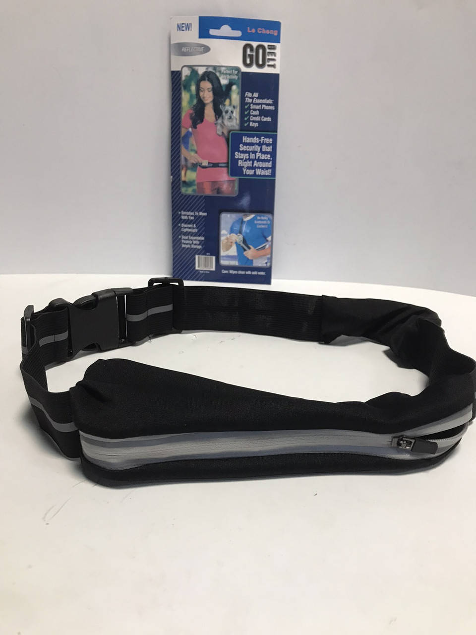 

Спортивная сумка на пояс для бега Go Runners Pocket Belt черная, Черный