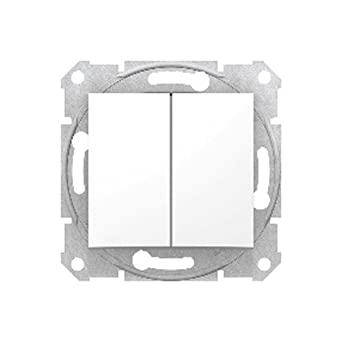

Schneider Electric SEDNA SDN0300121 Вимикач двоклавішний білий