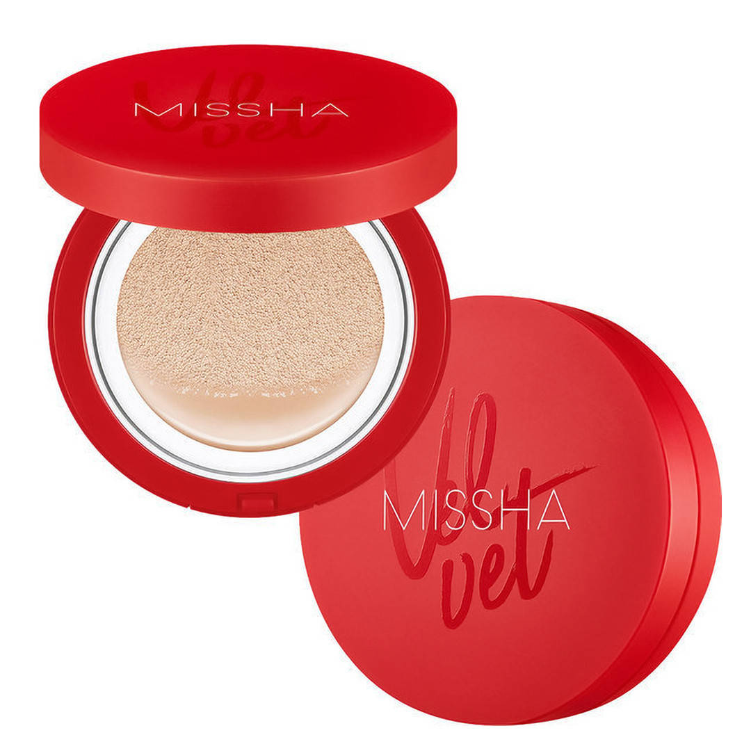 

Кушон Missha 21 оттенок с матовым финишем Velvet Finish Cushion SPF50+/PA+++