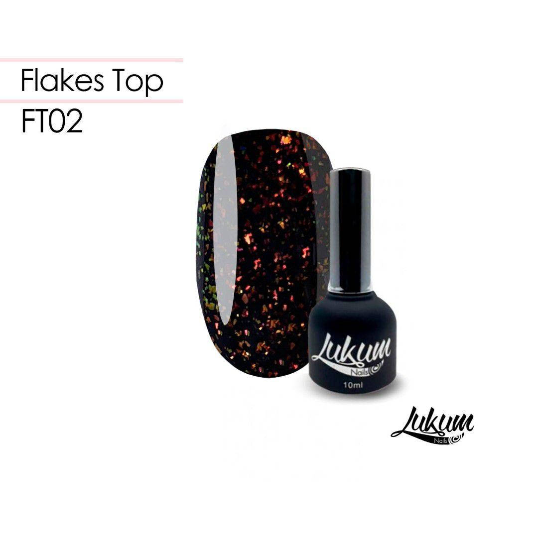

No Wipe Flakes Top 02, 10 мл (Топ с хлопьями без липкого слоя)