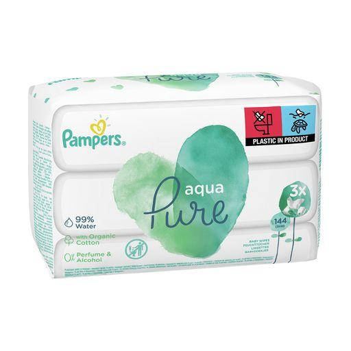 

Детские влажные салфетки Pampers Aqua Pure, 144 шт (3*48шт)