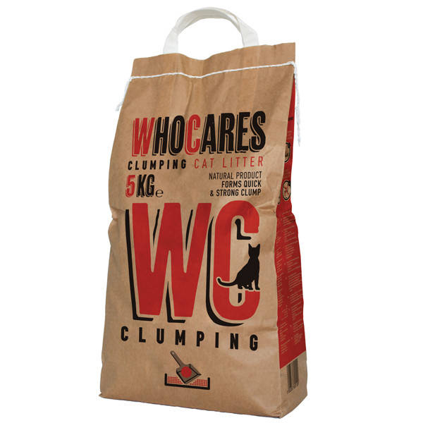 

WC (WhoCares Clumping) комкующийся наполнитель в кошачий туалет 5 кг