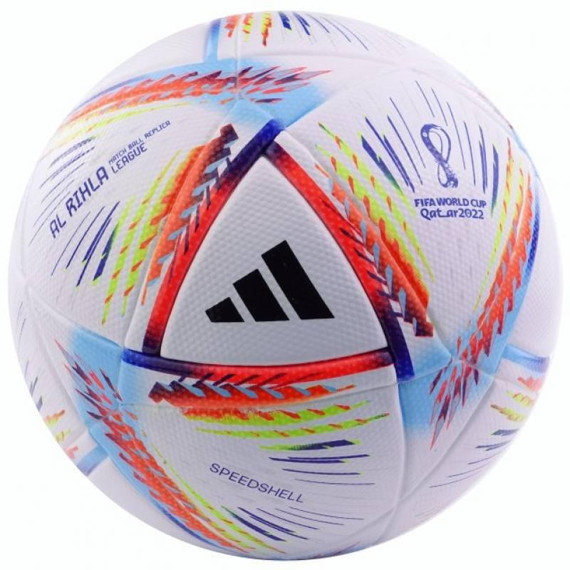 

Мяч футбольный Adidas 2022 World Cup Al Rihla League H57791 (размер 5)