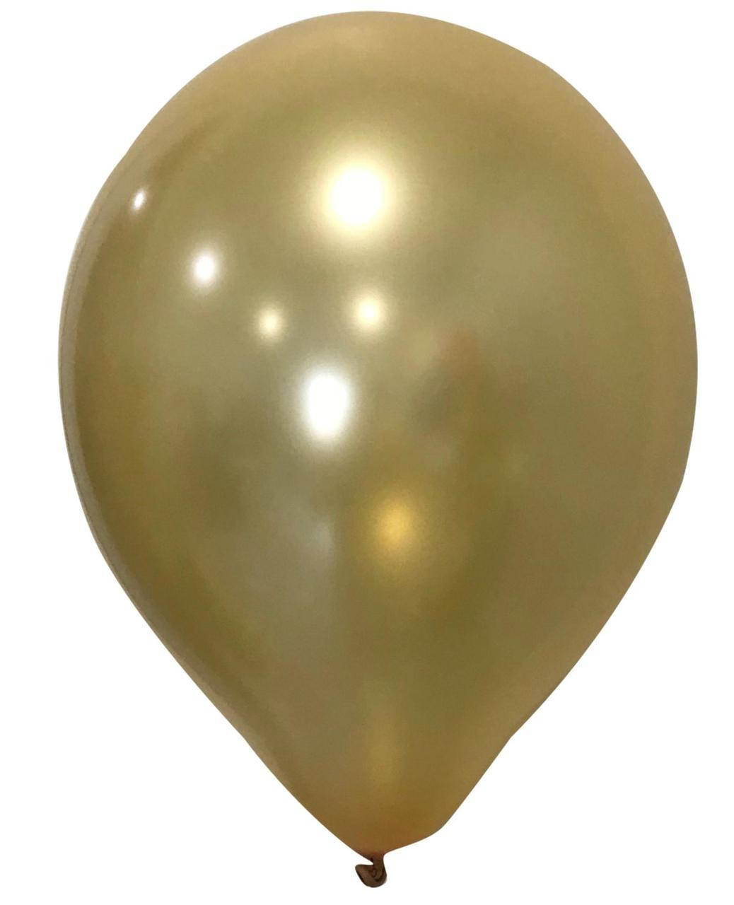 

Воздушные шары металлик золотой 10" (25 см) Balonevi, Золото