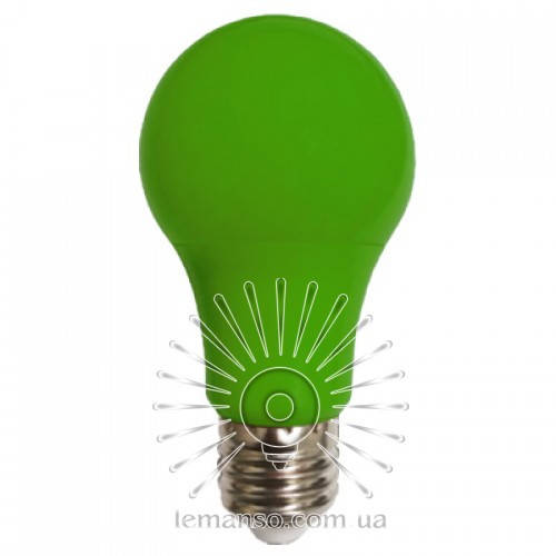 

Лампочка Lemanso св-ая 7W A60 E27 175-265V зелёная / LM3086