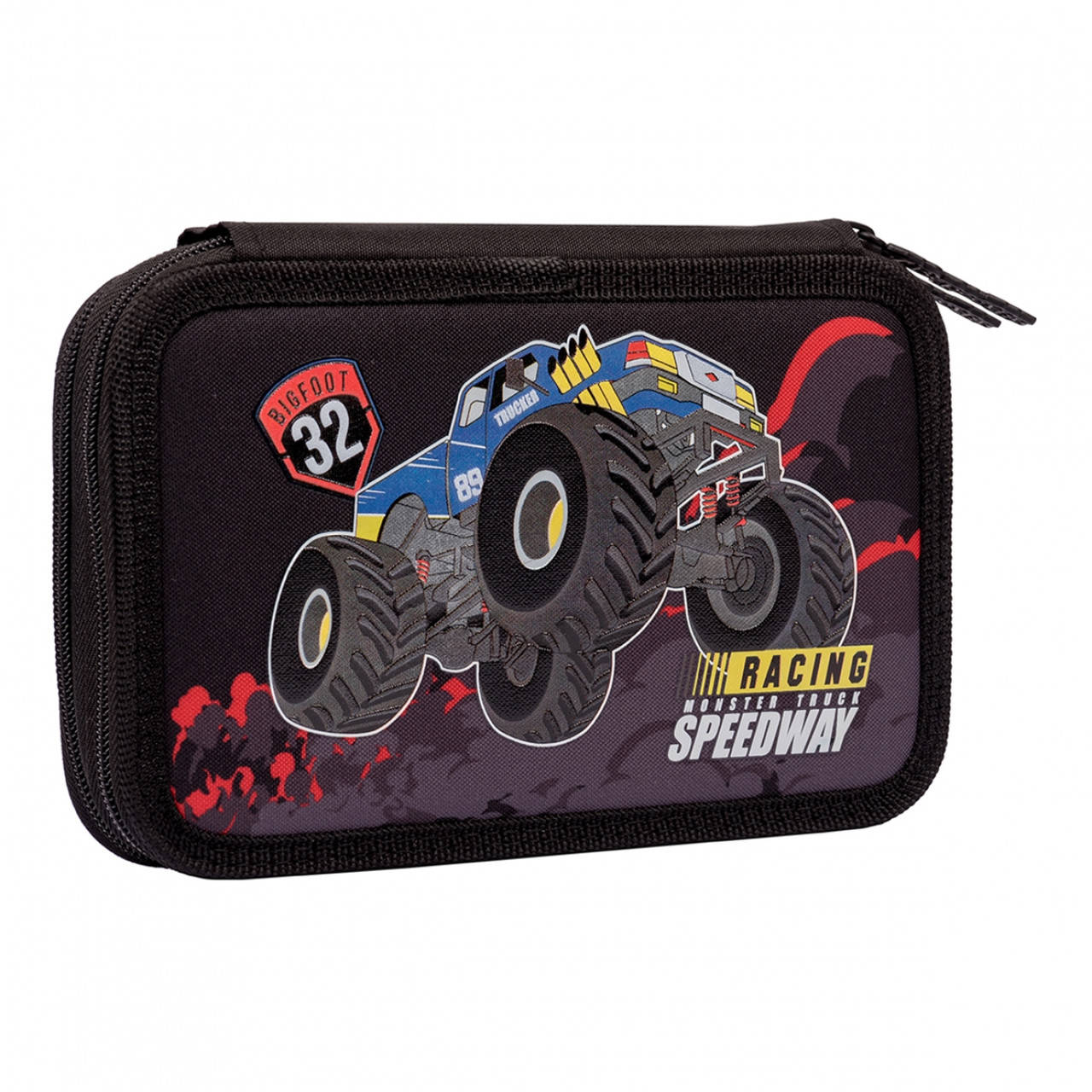 

Пенал твердый 1Вересня двойной HP-01 "Monster Truck", черный