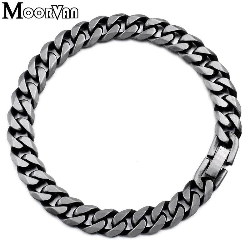 

Браслет из нержавеющей стали Moorvan 10 мм длинна 21 см