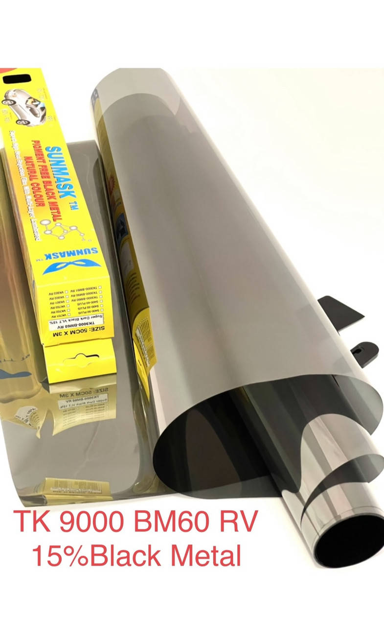 

15%Black Metal металлизированная тонировочная плёнка: 50смх 3м, Черный