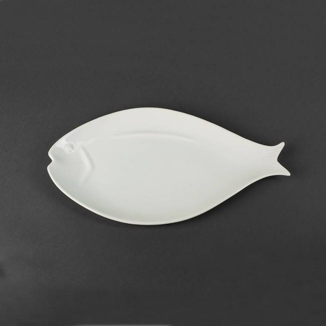 

Блюдо для рыбы фарфоровое белое «Рыба» HLS 365х195 мм (HR1441), Белый
