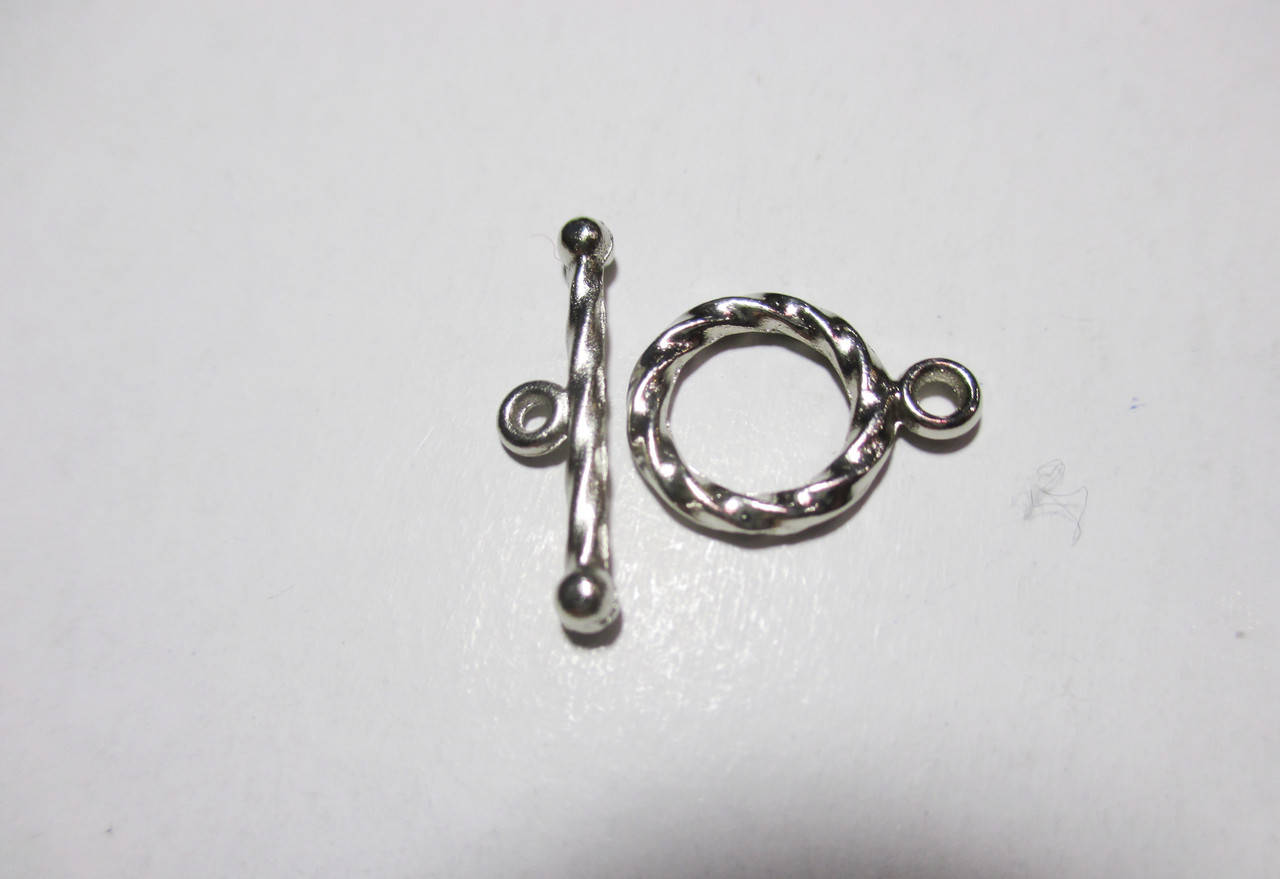 

Фурнітура для бужутерії застібка тогл 10 мм, нікель, Никель